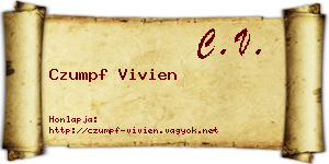 Czumpf Vivien névjegykártya