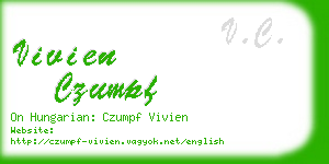 vivien czumpf business card